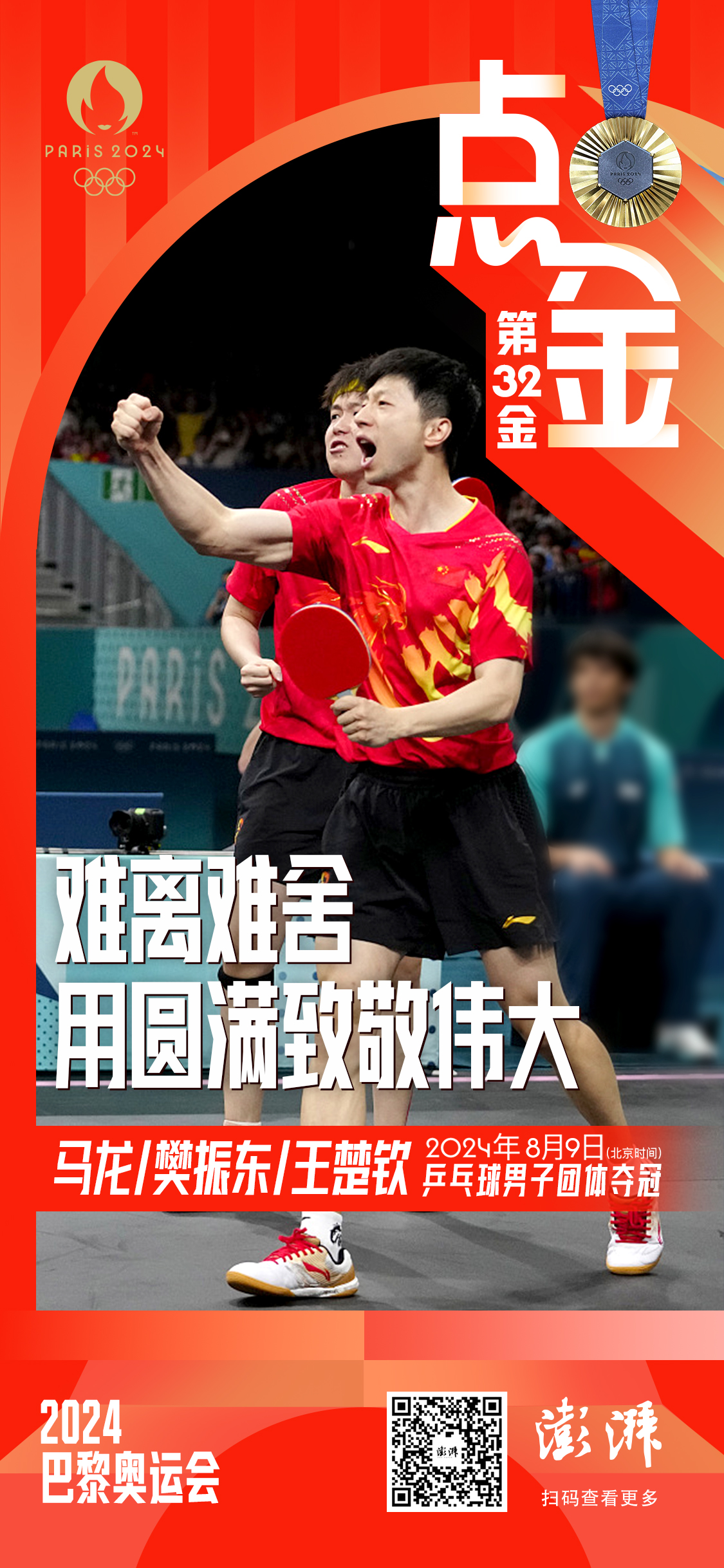 乒乓球团体比赛中的对决，中国队再次称霸