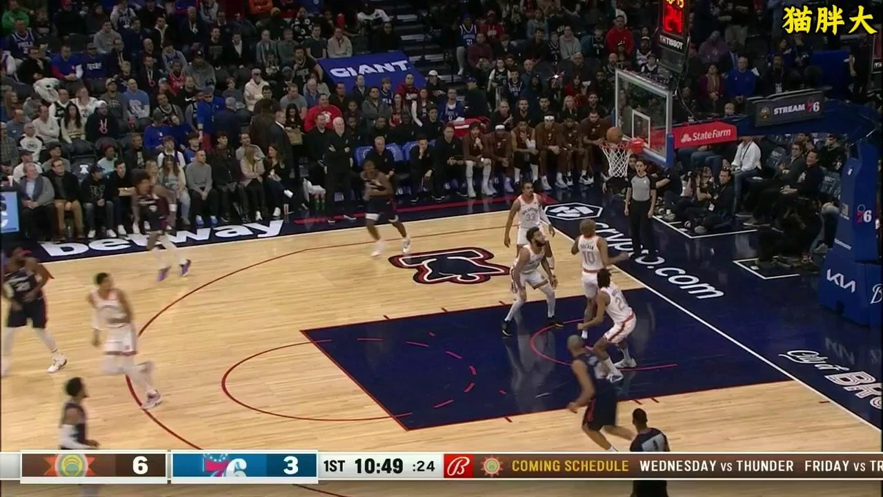 NBA恶补失分赛！76人逆转公牛取得胜利