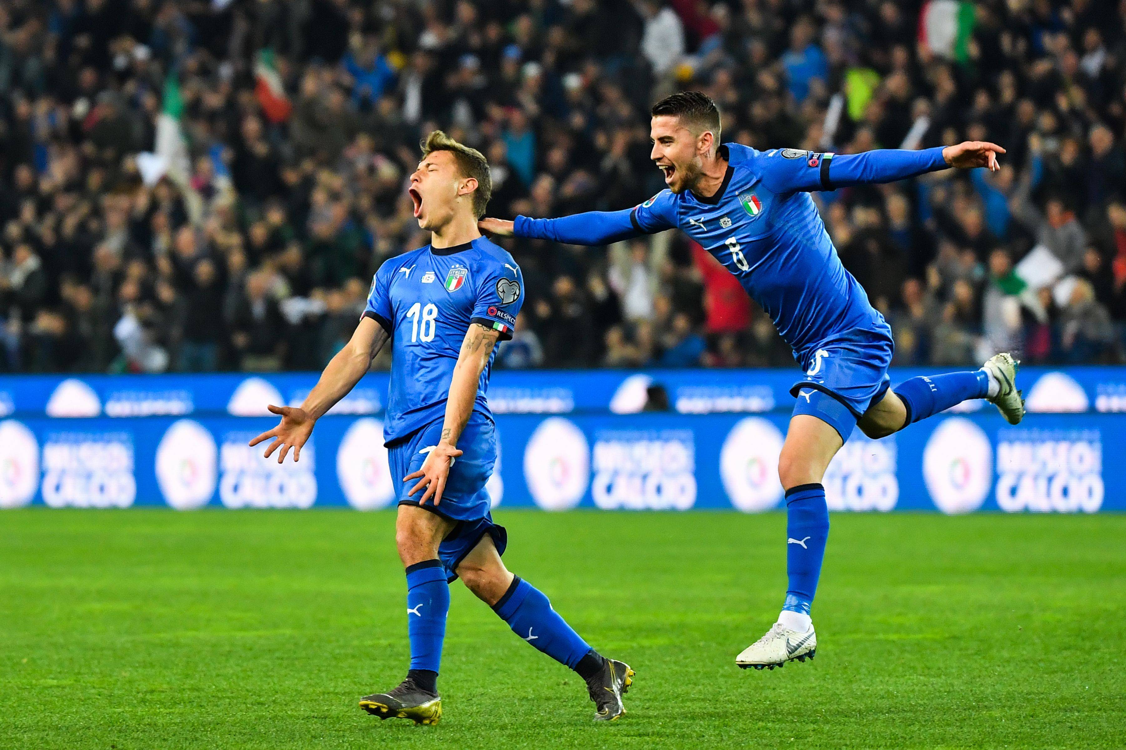 意大利足球比赛中的一次胜利